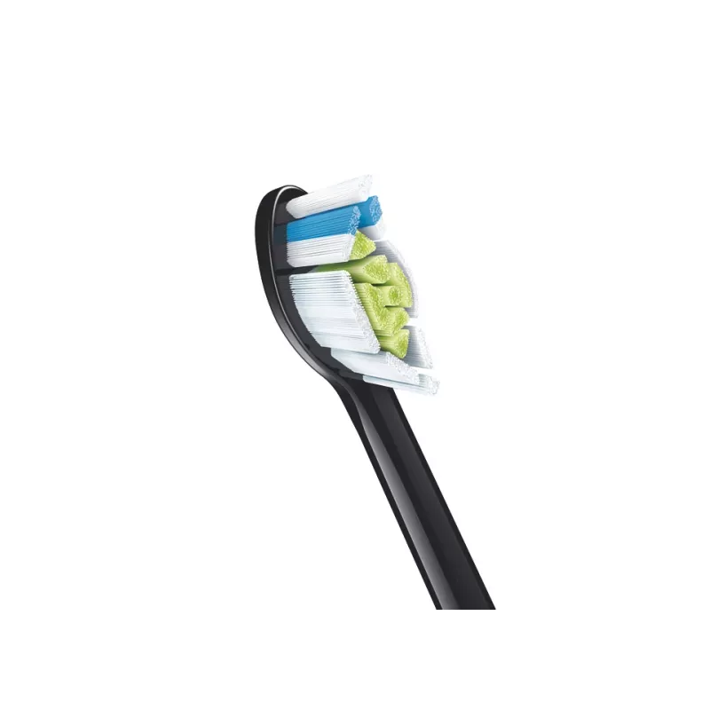 Šepetėlių galvutės dantų šepetėliui Philips HX6066/88 Optimal White, 6 vnt., juodos, keičiamos kas 3 mėn.