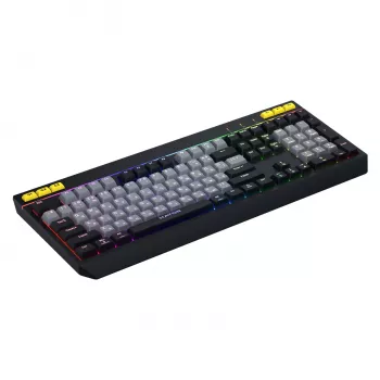 HATOR Icefall klaviatūra žaidimams USB QWERTY anglų JAV juoda RGB LED