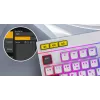 HATOR Icefall klaviatūra žaidimams USB QWERTY anglų JAV juoda RGB LED