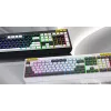 HATOR Icefall klaviatūra žaidimams USB QWERTY anglų JAV juoda RGB LED