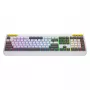 HATOR Icefall klaviatūra membraninė USB QWERTY amerikietiška balta Full-size RGB LED