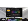 HATOR Icefall klaviatūra membraninė USB QWERTY amerikietiška balta Full-size RGB LED