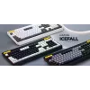 HATOR Icefall klaviatūra membraninė USB QWERTY amerikietiška balta Full-size RGB LED