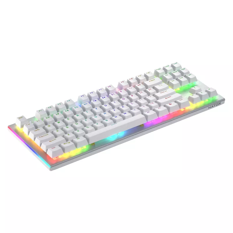 HATOR Gravity X TKL klaviatūra žaidimams USB QWERTY US English balta