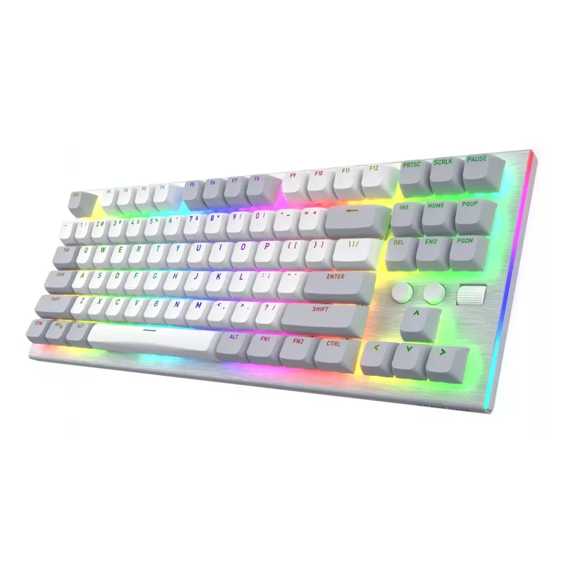 HATOR Gravity TKL klaviatūra žaidimams USB QWERTY US anglų balta