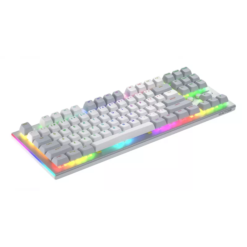 HATOR Gravity TKL klaviatūra žaidimams USB QWERTY US anglų balta