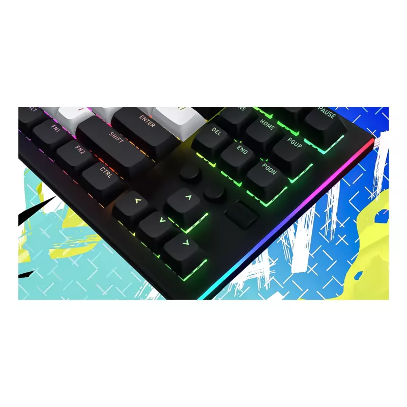 HATOR Gravity TKL klaviatūra žaidimams USB QWERTY US anglų balta