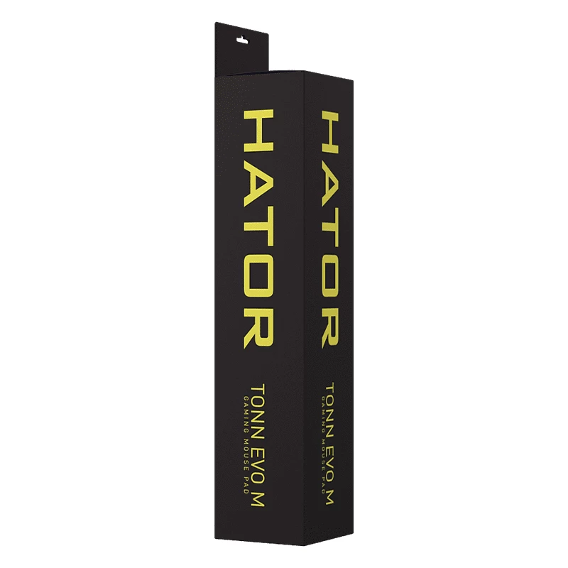 HATOR Tonn EVO M Gaming pelėdų kilimėlis Juodas