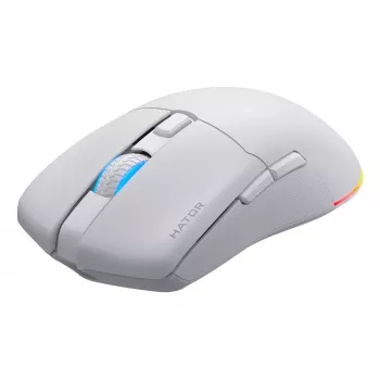 HATOR Pulsar 3 Wireless, balta - Optiniai jungikliai Yellow 100M, PixArt PMW 3311 (HTM631)