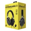 Ausinės HATOR HYPERGANG 3 Hi-Res, laidinės, žaidimų, USB Type-C / USB Type-A, juodos