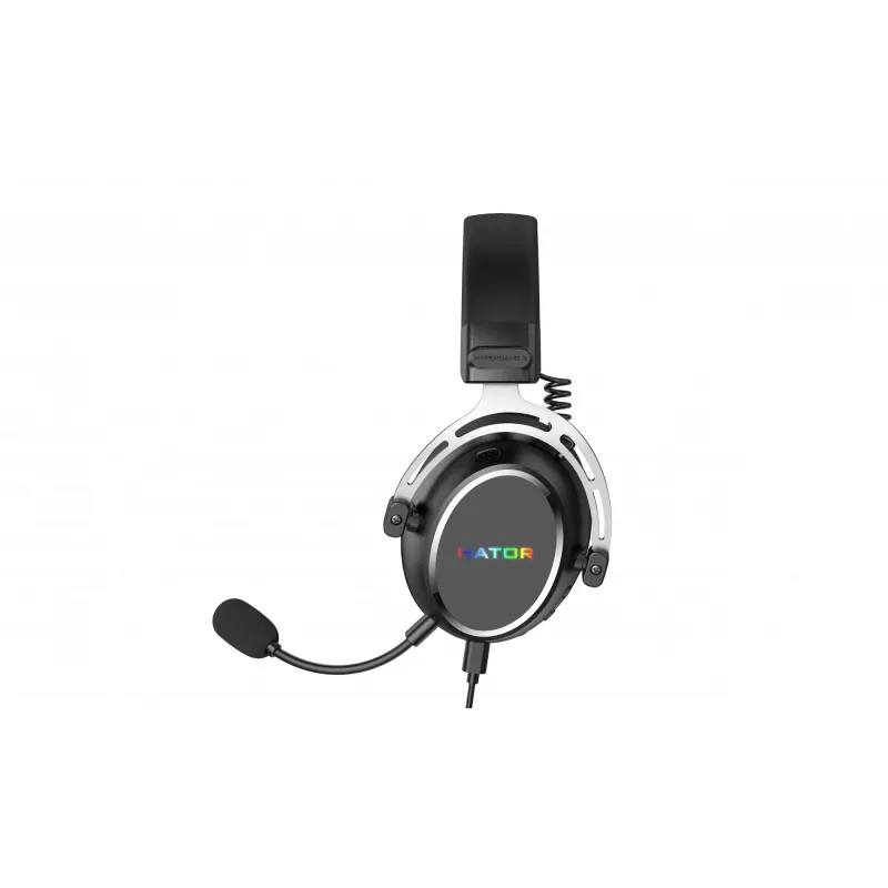 HATOR Hypergang 3 USB ausinės – laidinės ir belaidės, žaidimų, USB Type-C / USB Type-A, Bluetooth, juodos