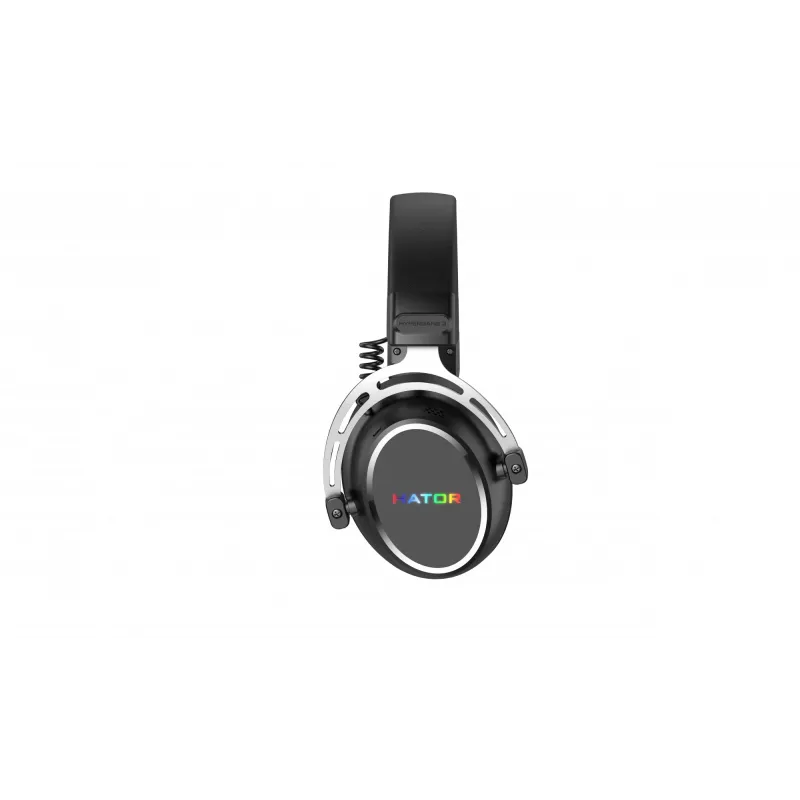 HATOR Hypergang 3 USB ausinės – laidinės ir belaidės, žaidimų, USB Type-C / USB Type-A, Bluetooth, juodos