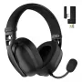 HATOR Hyperpunk 3 Wireless ausinės belaidės ir laidinės, žaidimams, USB Type-C / USB Type-A, Bluetooth, juodos