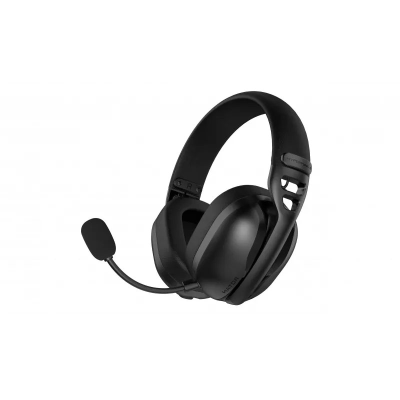 HATOR Hyperpunk 3 Wireless ausinės belaidės ir laidinės, žaidimams, USB Type-C / USB Type-A, Bluetooth, juodos