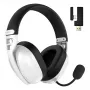 Ausinės HATOR Hyperpunk 3 Wireless belaidės ir laidinės, žaidimų, USB Type-C / USB Type-A, Bluetooth, balta