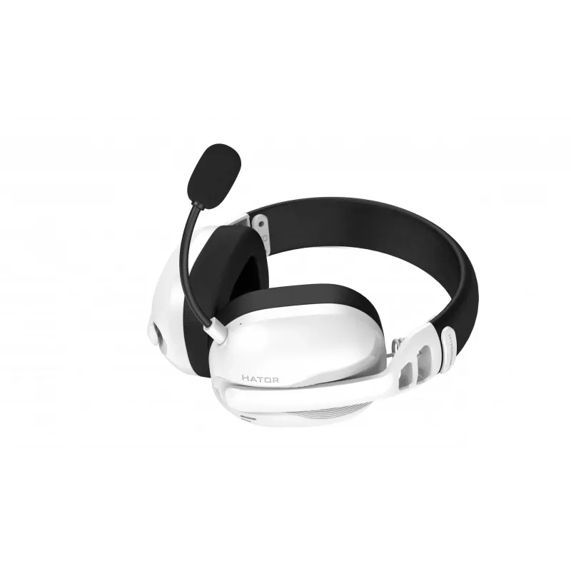 Ausinės HATOR Hyperpunk 3 Wireless belaidės ir laidinės, žaidimų, USB Type-C / USB Type-A, Bluetooth, balta