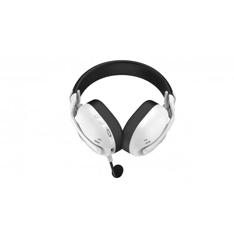 Ausinės HATOR Hyperpunk 3 Wireless belaidės ir laidinės, žaidimų, USB Type-C / USB Type-A, Bluetooth, balta