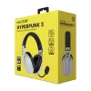 Ausinės HATOR Hyperpunk 3 Wireless belaidės ir laidinės, žaidimų, USB Type-C / USB Type-A, Bluetooth, balta