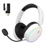 Ausinės HATOR Phoenix 2 Wireless – belaidės ir laidinės žaidimų ausinės su USB Type-C / USB Type-A, Bluetooth, balta