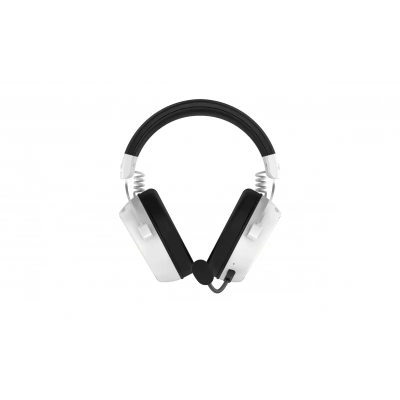 HATOR Hypergang 3 Wireless belaidės ausinės lankeliu, USB Type-C / USB Type-A, Bluetooth, balta