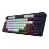 HATOR Rockfall 3 TKL Wireless, juoda, QMK/VIA, OMA profilio baltai-juodi klavišai, linijiniai mechaniniai karštai keičiami jungikliai, US ANSI išdėstymas (HTK850)