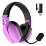 Ausinės HATOR Hyperpunk 3 Wireless belaidės ir laidinės, žaidimams, USB Type-C / USB Type-A, Bluetooth, violetinės