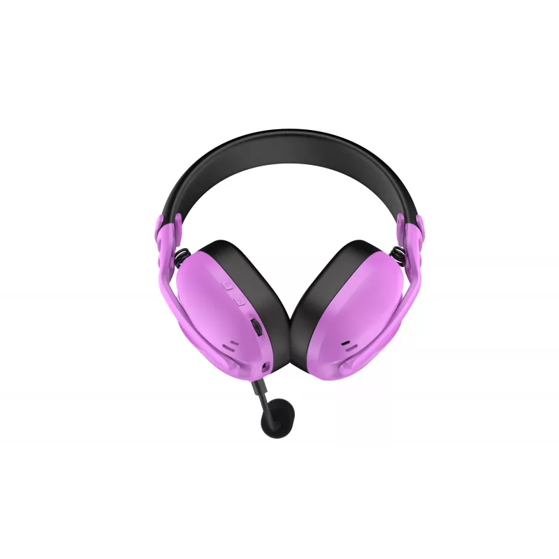 Ausinės HATOR Hyperpunk 3 Wireless belaidės ir laidinės, žaidimams, USB Type-C / USB Type-A, Bluetooth, violetinės