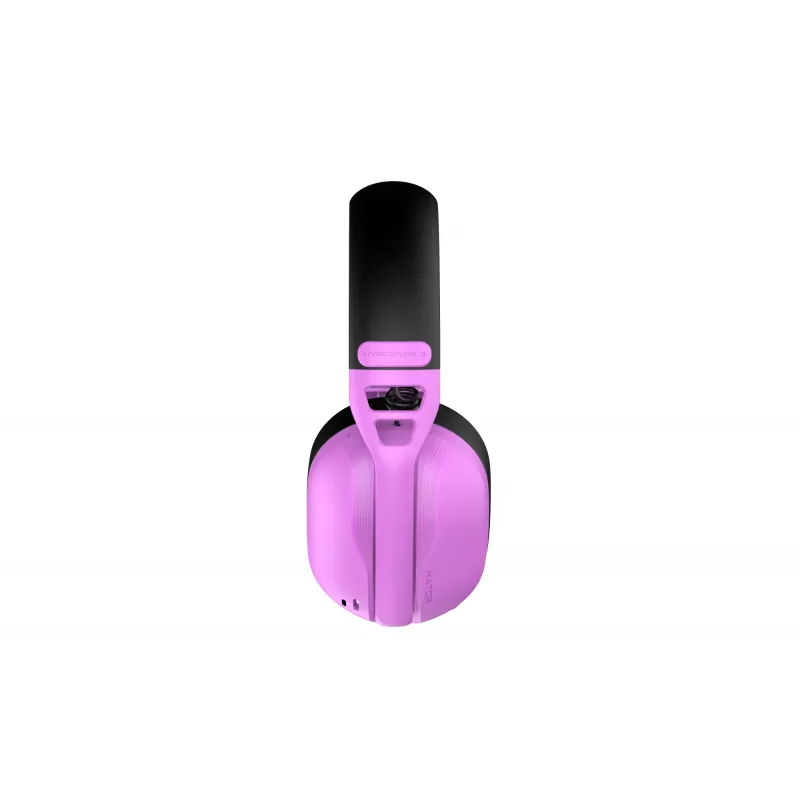 Ausinės HATOR Hyperpunk 3 Wireless belaidės ir laidinės, žaidimams, USB Type-C / USB Type-A, Bluetooth, violetinės