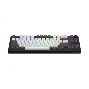 HATOR Skyfall Pro Wireless 80 klaviatūra žaidimams USB + RF belaidis + Bluetooth QWERTY JAV anglų juoda, pilka