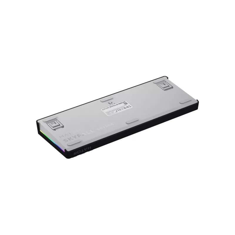 HATOR Skyfall Wireless 65 klaviatūra Gaming USB + RF Wireless + Bluetooth QWERTY US English Juoda, Balta