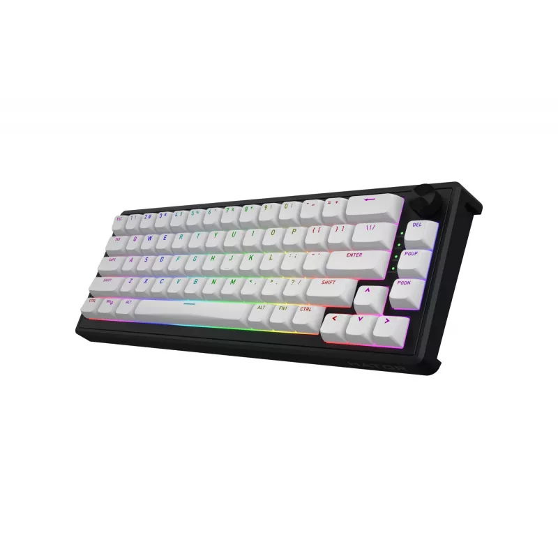 HATOR Skyfall 65 MAG ULTRA 8K klaviatūra žaidimams USB QWERTY JAV anglų juoda, balta