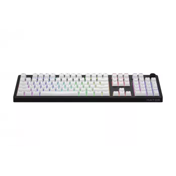 HATOR Skyfall Wireless 100 klaviatūra Gaming USB + RF Wireless + Bluetooth QWERTY JAV anglų Juoda, Balta