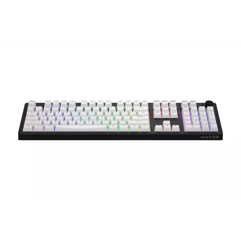 HATOR Skyfall Wireless 100 klaviatūra Gaming USB + RF Wireless + Bluetooth QWERTY JAV anglų Juoda, Balta