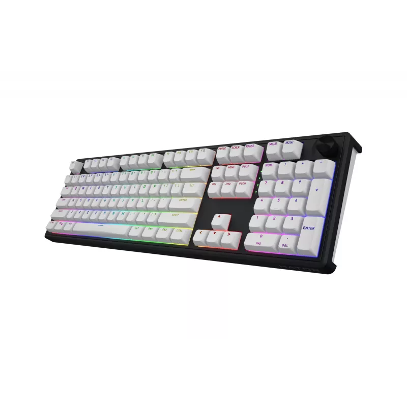 HATOR Skyfall Wireless 100 klaviatūra Gaming USB + RF Wireless + Bluetooth QWERTY JAV anglų Juoda, Balta