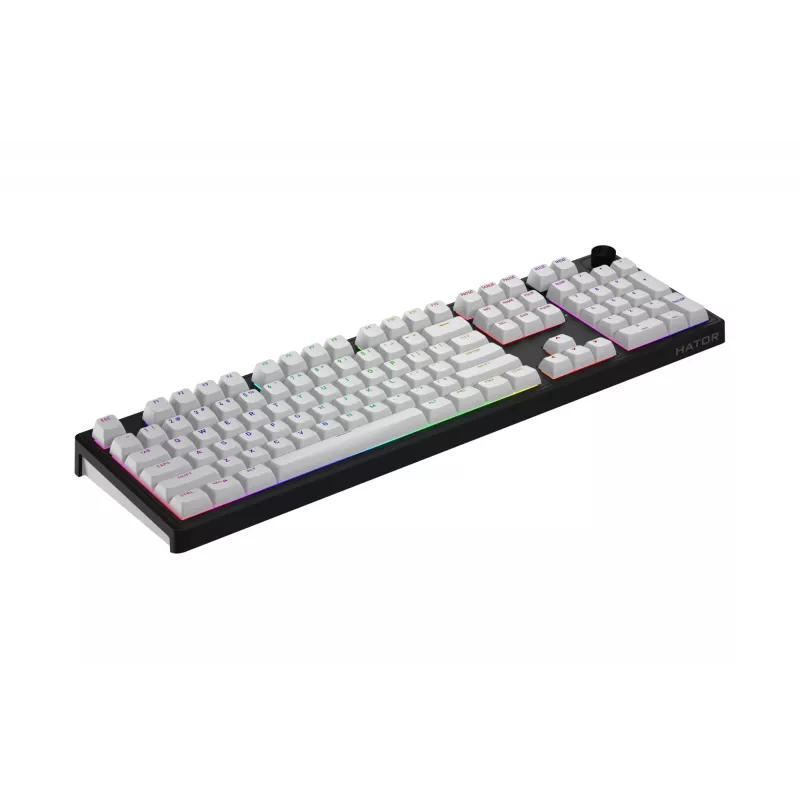 HATOR Skyfall Wireless 100 klaviatūra Gaming USB + RF Wireless + Bluetooth QWERTY JAV anglų Juoda, Balta