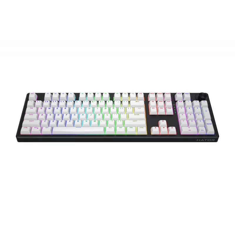 HATOR Skyfall Wireless 100 klaviatūra Gaming USB + RF Wireless + Bluetooth QWERTY JAV anglų Juoda, Balta