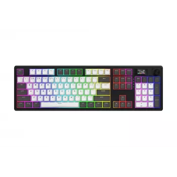 HATOR Skyfall Pro Wireless 100 klaviatūra žaidimams USB + RF belaidis + Bluetooth QWERTY JAV anglų juoda, pilka