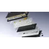 HATOR Skyfall Pro Wireless 100 klaviatūra žaidimams USB + RF belaidis + Bluetooth QWERTY JAV anglų juoda, pilka