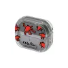 Dėklas Samsung Keith Haring Slickback Galaxy Buds3 Pro Raudonas Skaidrus