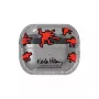 Dėklas Samsung Keith Haring Slickback Galaxy Buds3 Pro Raudonas Skaidrus