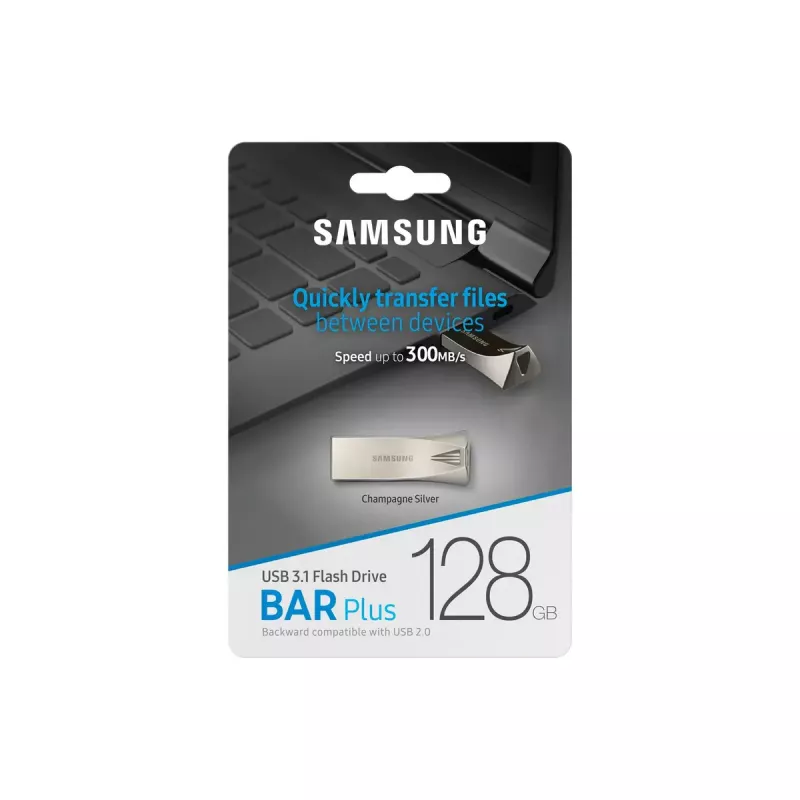 Samsung MUF-128BE USB atmintukas 128 GB USB Type-A 3.2 Gen 1 (3.1 Gen 1) Sidabrinis