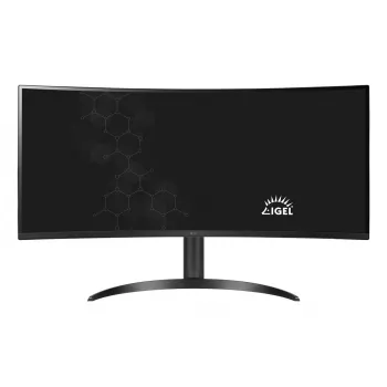 LG 34CR651I-6P All-in-One plonas klientas / monitorius, 34 colių (86,4 cm) WQHD lenktas ekranas, Intel Pentium Silver N6005, 8 GB RAM, 16 GB eMMC, Wi-Fi 6, juodas