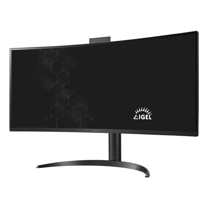 LG 34CR651I-6P All-in-One plonas klientas / monitorius, 34 colių (86,4 cm) WQHD lenktas ekranas, Intel Pentium Silver N6005, 8 GB RAM, 16 GB eMMC, Wi-Fi 6, juodas