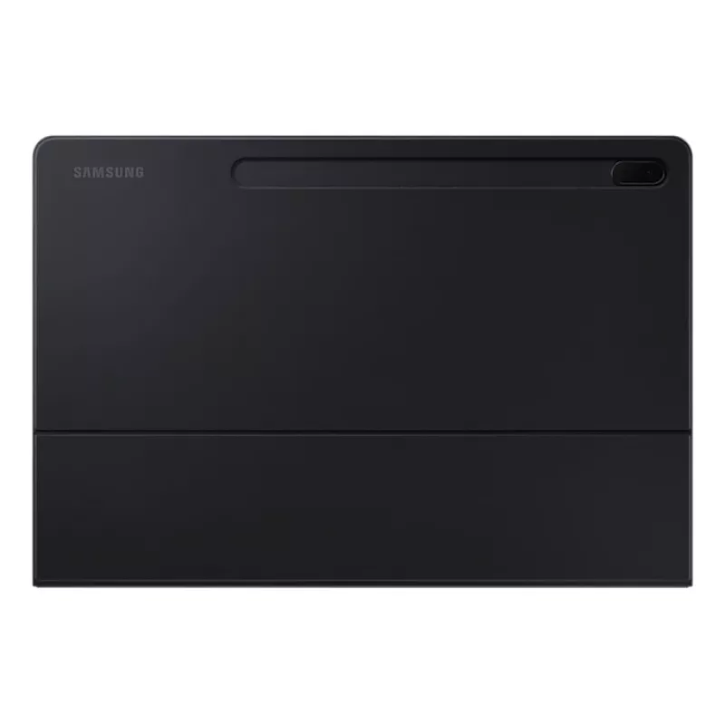 Planšetinio kompiuterio klaviatūra Samsung EF-DT730BBGGDE – Pogo Pin QWERTZ, juoda, skirta Galaxy Tab S7+/S7 FE, 196,7×13,4×286,3 mm
