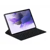 Planšetinio kompiuterio klaviatūra Samsung EF-DT730BBGGDE – Pogo Pin QWERTZ, juoda, skirta Galaxy Tab S7+/S7 FE, 196,7×13,4×286,3 mm