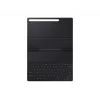 Planšetinio kompiuterio klaviatūra Samsung EF-DT730BBGGDE – Pogo Pin QWERTZ, juoda, skirta Galaxy Tab S7+/S7 FE, 196,7×13,4×286,3 mm