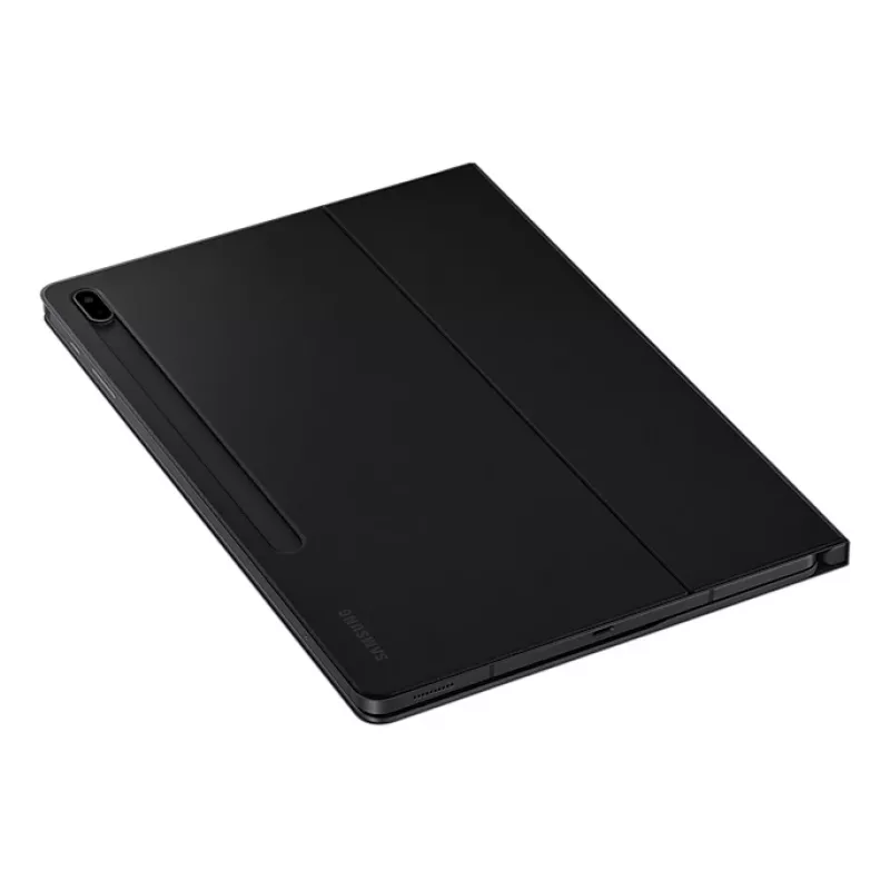 Planšetinio kompiuterio klaviatūra Samsung EF-DT730BBGGDE – Pogo Pin QWERTZ, juoda, skirta Galaxy Tab S7+/S7 FE, 196,7×13,4×286,3 mm