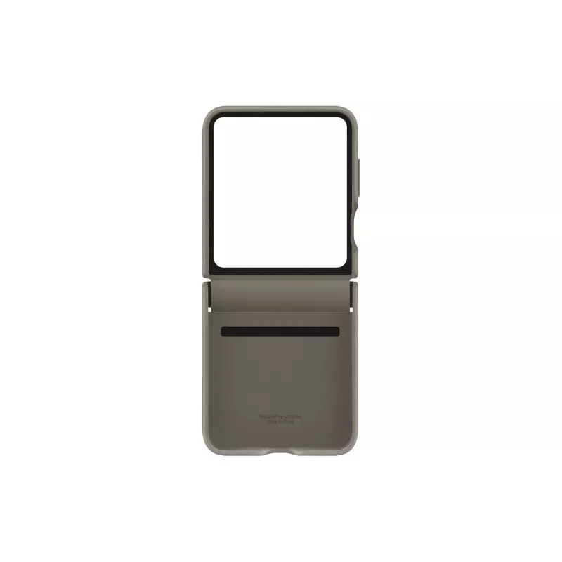 Dėklas Samsung Galaxy Z Flip5 EF-VF731PAEGWW, dirbtinė oda, 6,7 colio (17 cm) – Taupe
