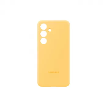 Samsung Galaxy S24 geltonas silikoninis dėklas Monochromatic snug fit