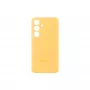 Samsung Galaxy S24 geltonas silikoninis dėklas Monochromatic snug fit